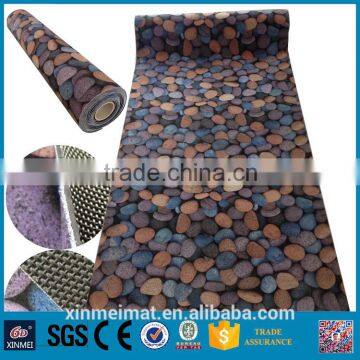 cobblestone picture vinyl /pvc floor mat/ roll