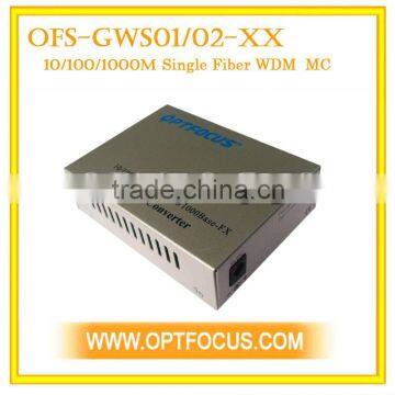 10/1000M Singlemode WDM 20KM Media Converter