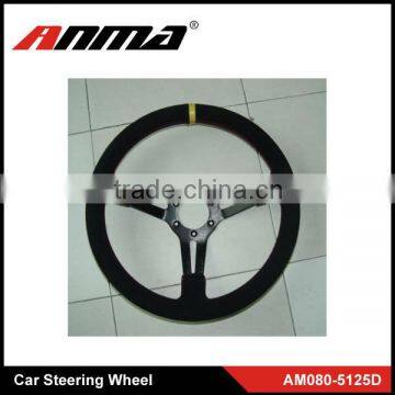 350 mm high quality suede car steering wheel