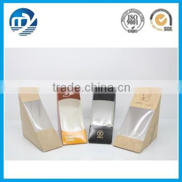 Colorful design paper sandwich box with top quality