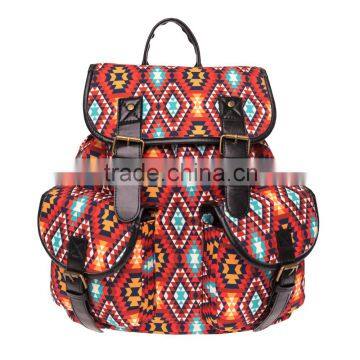 3d printed mexican flower skull Vintage Canvas Rucksacks Cute School Satchel Rucksack Backpack Campus Bag