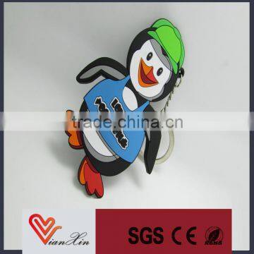 2014 cute penguin PVC keychain on sale