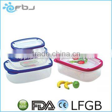 3PCS Waterproof Food Storage Plastic Container Set