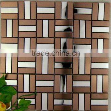 Foshan wholesale stainless mosaic tile decorative wall MI-002.