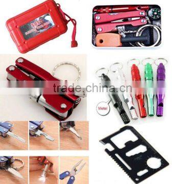 45 in 1 Hot credit card survival kits/survival kits with box