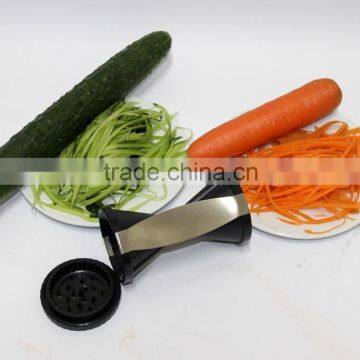 Green Black Stainless Steel Spirelli Spiral Slicer Spiral Vegetable Slicer as Seen on TV photo-5