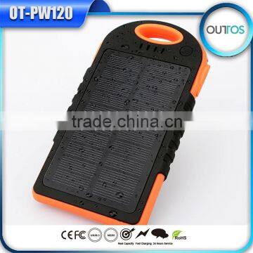 10000mah Li-ion Polymer Battery Waterproof Solar Power Bank