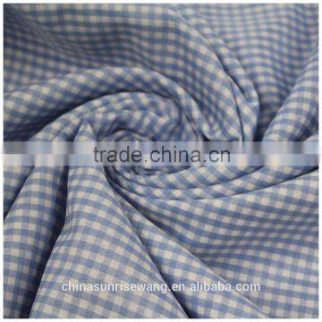 Polyester Yarn-dyed checked Fabric for suit