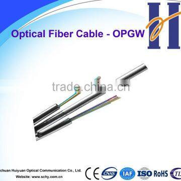 OPGW-composite overhead ground wire with 48F G.652D fiber optical cable