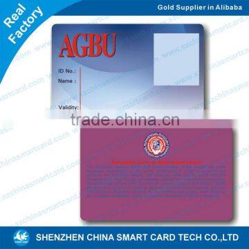 13.56mhz contactless employee id card rfid label card