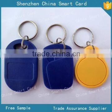 with key chain ring Access control 13.56Mhz 125khz RFID key tag