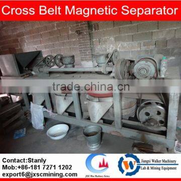 cross belt magnetic separator for coltan concentrate refining