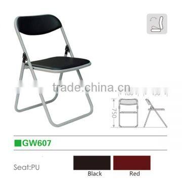 Black Folding Chairs/Metal Backrest Chairs for Office photo-3