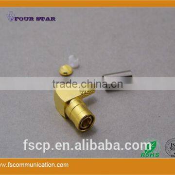 SMB Connector Female Crimp Right Angle for FLEX-2 Cable photo-3