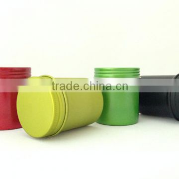 aluminium fancy cosmetic jars for beauty products