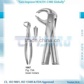 Extraction Forceps, lower molars, Fig 73A, Periodontal Oral Surgery