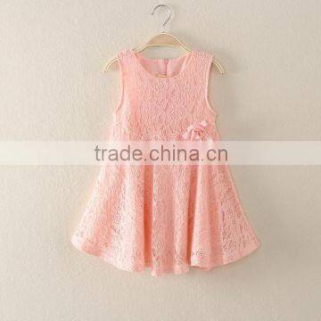 Korean Style hot sell baby girls lace dress