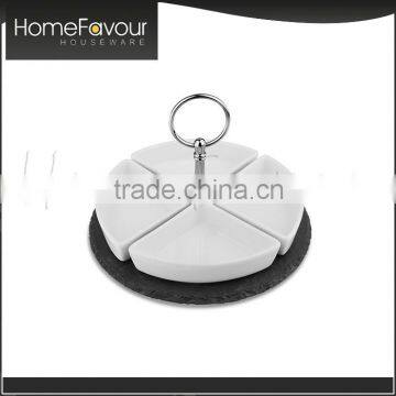 Numerous Invention Patents Manufacturer Custom Logo Slate With SS Handle 5pcs Tapas Set