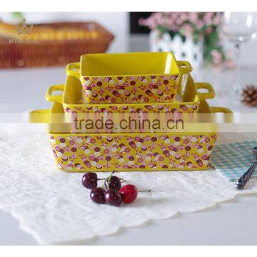 Square Ceramic Bakeware & Porcelain Tableware