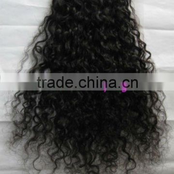 100% human remy hair kinky curl human hair lace closure