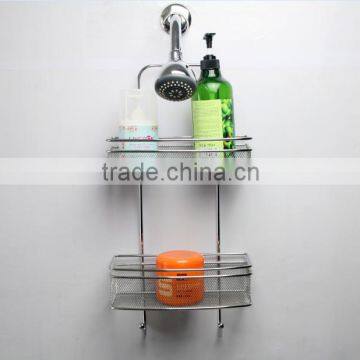 2 Tier Matel wire rectangular hanging storage basket/shower caddy