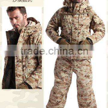 3 in 1 men sport jacket with desert camo printing