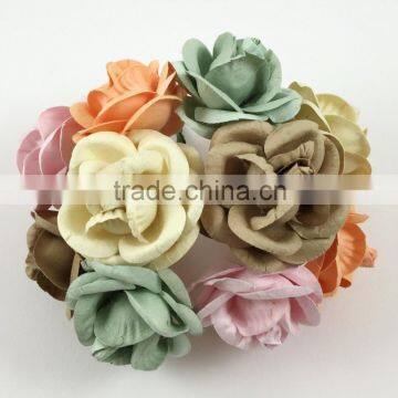 4 Colors, Large Handmade Mulberry Paper Flower, Wedding Party, Scrap-booking Crafts R60
