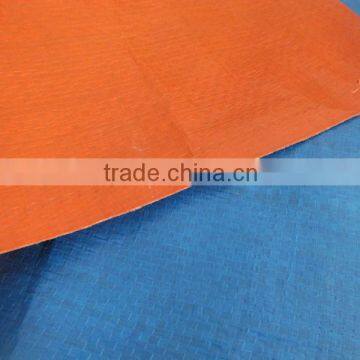 Tarp Shelters Waterproof Plastic Blue Orange PP Tarpaulin Sheet Polytarp