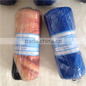 China factory directly 100%polyester Pet fleece throw127x152cm blanket