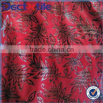 2015 Red flocking fabric for wedding lantern hanging fabric lanterns
