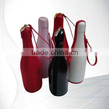 High Quality Portable Travel Eva Champagne Leather Wine Cases photo-3