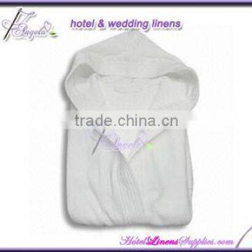 hooded spa robes, spa bath robes, cheap spa bathrobes in terry, white robes