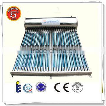 Domestic Stainless steel Sun Power Water Heater