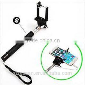 Extendable Selfie Handheld Stick Monopod with Adjustable Phone Holder and Bluetooth Wireless Remote Shutter