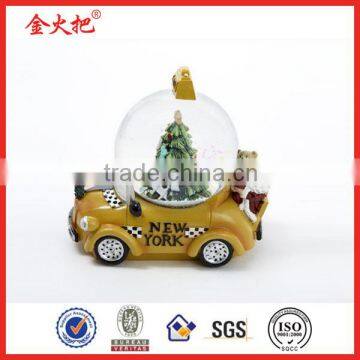 New York taxicab santa claus christmas water globe