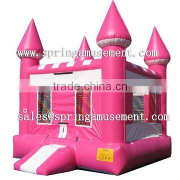 0.55mm pvc Commercial coloruful red castel inflatable bouncer for indoor SP-IB049