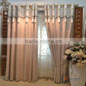 China jacquard curtain fabric portable curtain stand