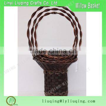 small wicker gift baskets with handle