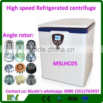 laboratory equipment MSLHC05i Benchtop hight speed cold centrifuge/ High Speed Refrigerated Centrifuge