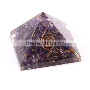 Wholesale Top Quality Orgonite Amethyst Pyramid