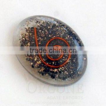 Black Tourmaline Orgone Energy Oval | Orgone Energy-Orgonite Cabachons | Agate Orgonite-Manufacturer-Supplier-Exporter