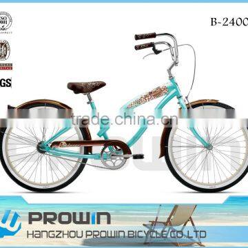 24" beach cruiser chopper bike / cheap single speed cruiser bike (B-24002)