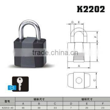 high quality waterproof steel laminated padlock