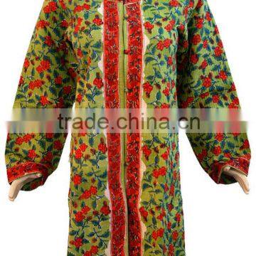 2014 Stylish Designer Women's Cotton Jackets & Long Kantha Coats