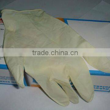 light powdered latex examination gloves