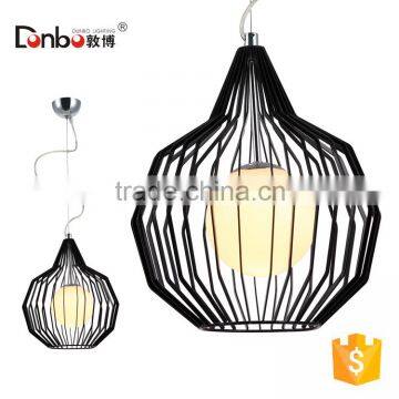 Black Color and Energy Saving Light Source Decorative chandelier/ cage pendant lamp