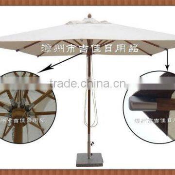 canvas 3x3M square wooden umbrella