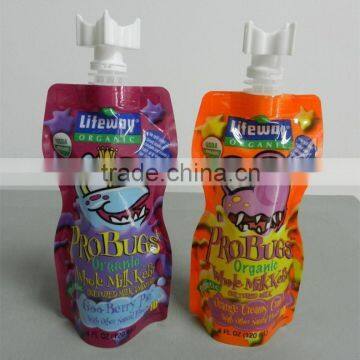 Juice packaging bag/Resealable plastic packaging bag/OEM packaging bag