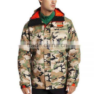 JSX211 Factory Price Outdoor Men Waterproof Camouflage Ski Wear