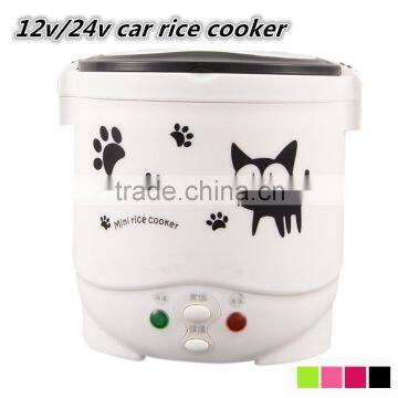 12V/24V car rice cooker, 0.8L, 1.2L, 2L, 3L, 4L, 5L